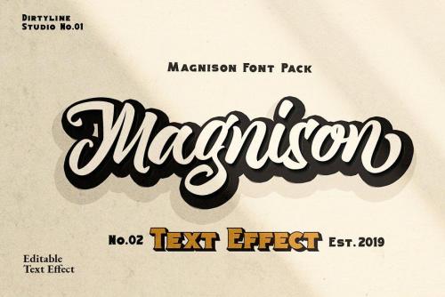 Magnison Script Font  30