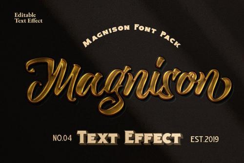 Magnison Script Font  32