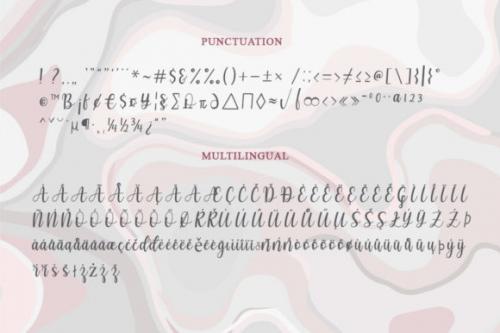 Marcella Calligraphy Script Font  8