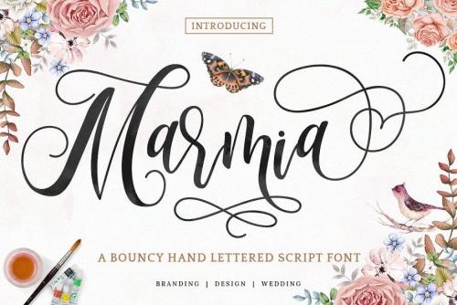 Marmia Calligraphy Font