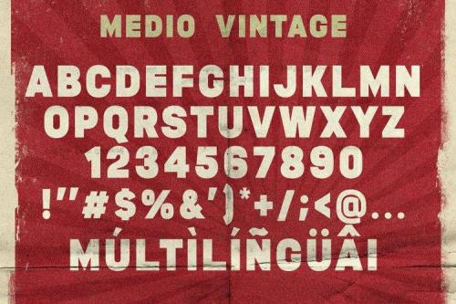 Medio Vintage Display Font  2