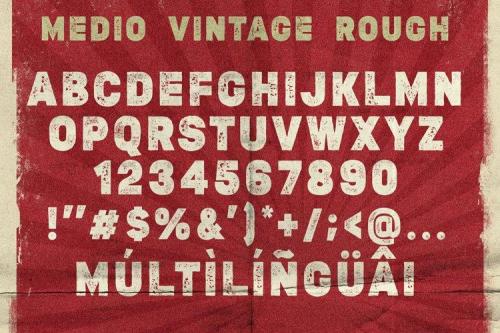 Medio Vintage Display Font  3