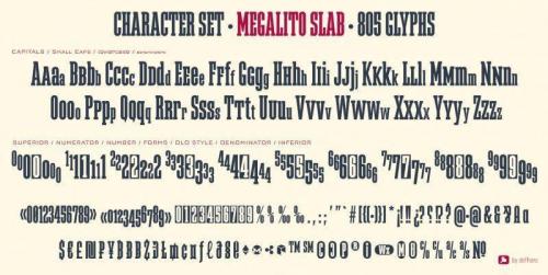 Megalito Slab  Small Caps Font 1