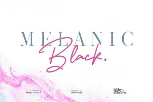 Melanic Black Font Duo 1