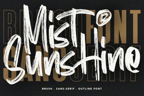 Mist Sunshine Brush Font