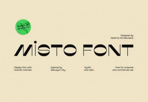 Misto Typeface 1