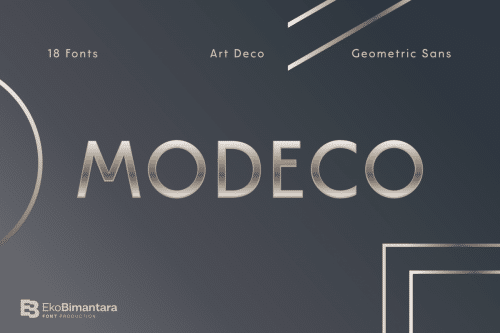 Modeco Sans Serif Font Family 1