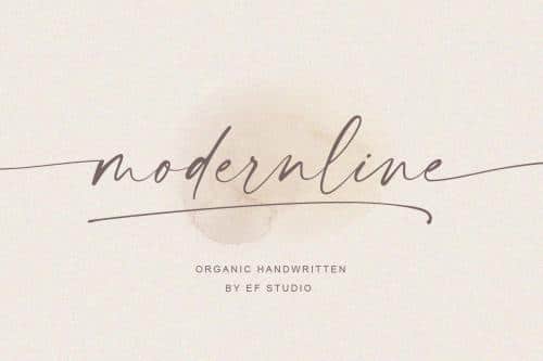 Modernline Signature Handwritten Font