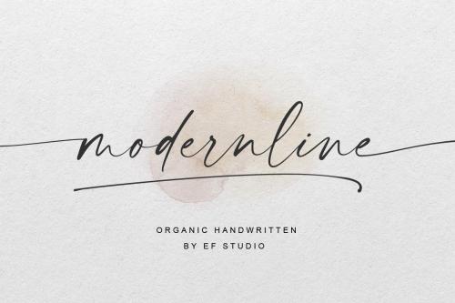 Modernline Signature Handwritten Font  13