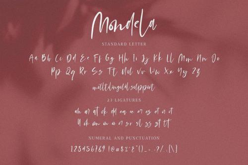 Mondela Casual Handwritten Font 12