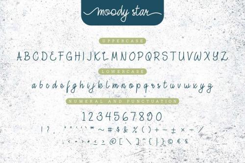 Moody Star Handwritten Font 5
