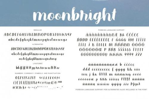 Moonbright Handwritten Font 3