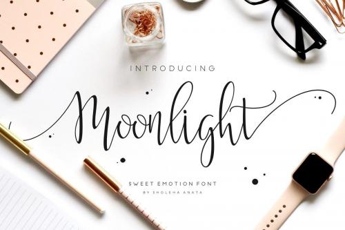 Moonlight Script Font 1