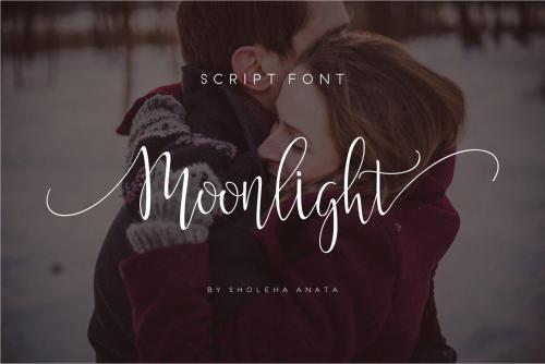 Moonlight Script Font 10