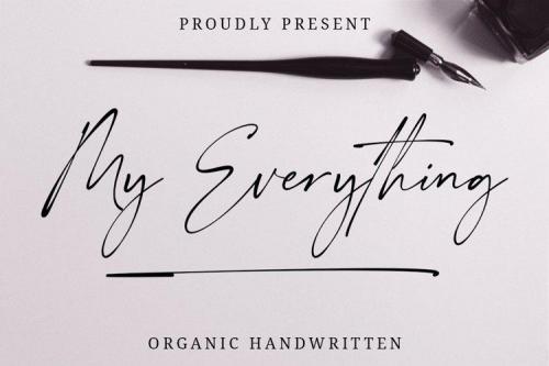 My Everything Organic Handwritten Font