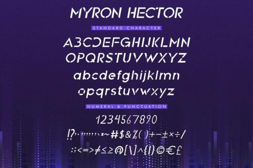 Myron Hector Sans Serif Font 1