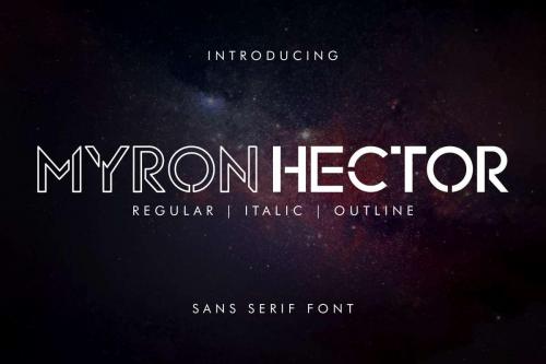 Myron Hector Sans Serif Font 11