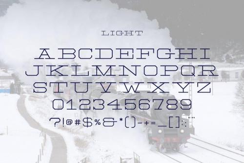 NH Rail Slab Typeface 5