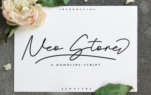 Neo Stone Signature Font 7