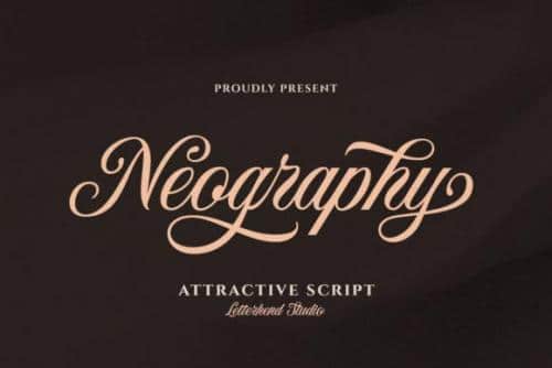 Neography Modern Calligraphy Script Font 1