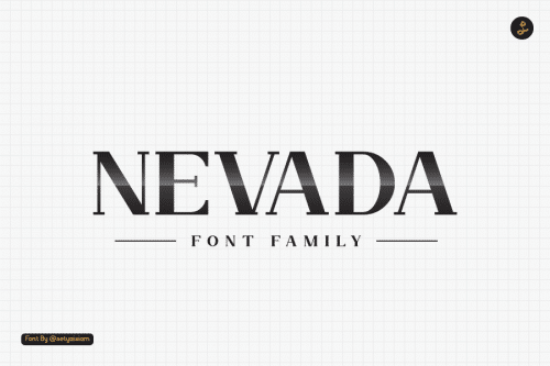 Nevada Bold Slab Serif Typeface