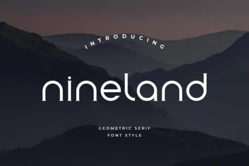 Nineland Geometric Serif Font