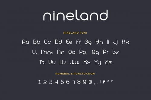 Nineland Geometric Serif Font 2