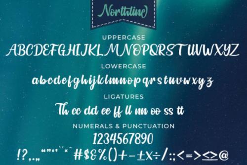 Northline Script Font 9