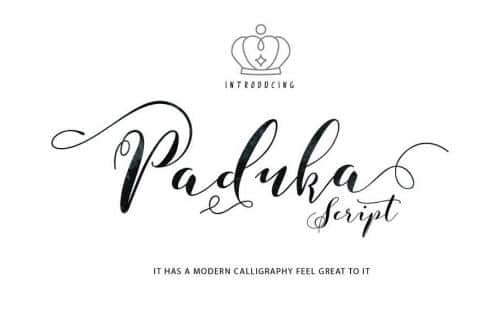 Paduka Script Font Free