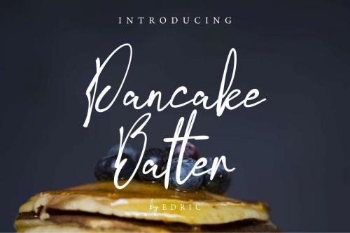 Pancake Batter Script Font  15