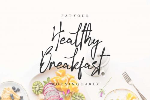 Pancake Batter Script Font  8