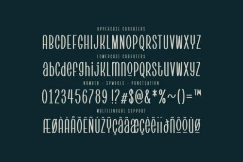Pantura Display Font  6