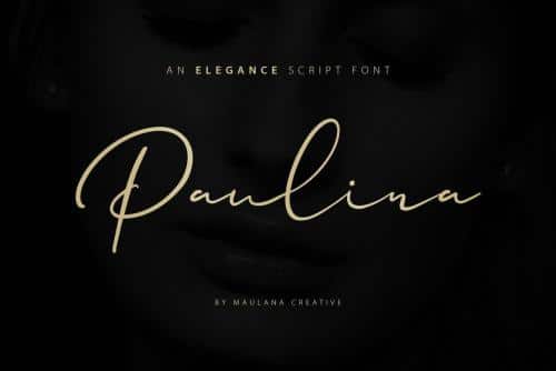 Paulina Elegance Script Font 1