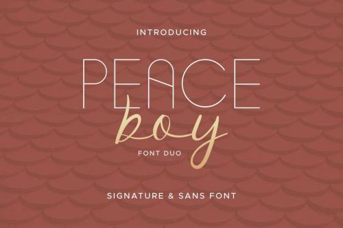 Peace Boy Font Duo 1
