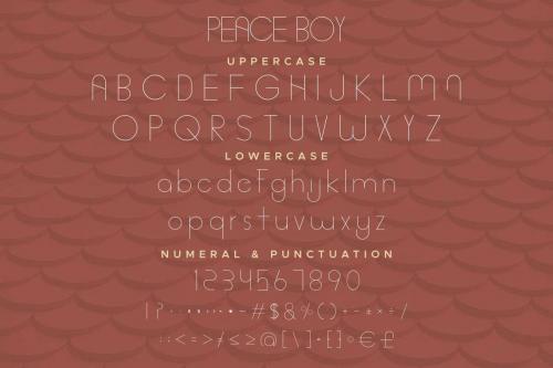 Peace Boy Font Duo 5