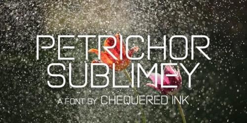 Petrichor Sublimey Display Font