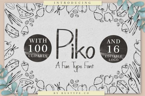 Piko A Fun Type Font 1