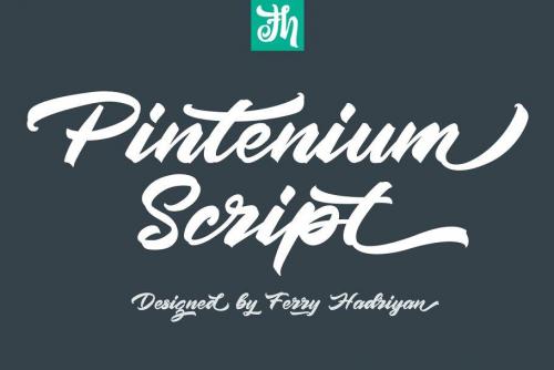 Pintenium Brush Font