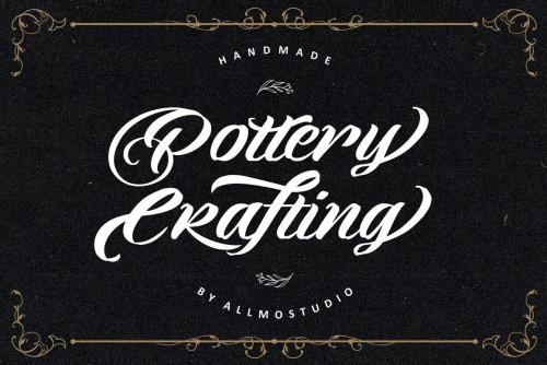 Pottery Crafting Script Font 1