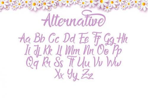 Pretty Honey Calligraphy Font 5