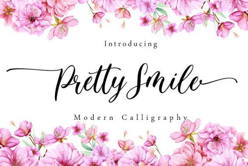 Pretty Smile Calligraphy Script Font