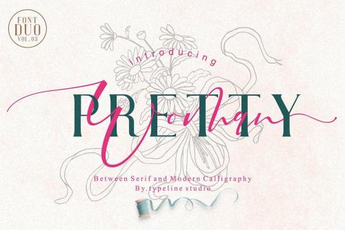 Pretty Woman Font Duo 1