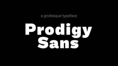 Prodigy Free Sans Font Family 1