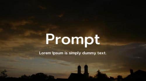 Prompt Font Family
