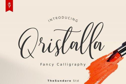 Qristalla Fancy Calligraphy Script Font