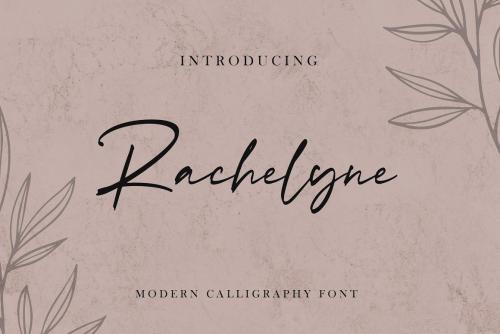 Rachelyne Modern Calligraphy Font 1