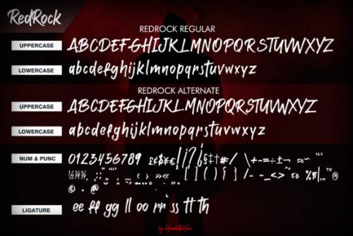 Red Rock Script Font 11