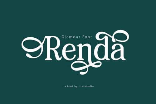 Renda Bold Modern Serif Font