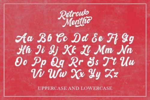 Retrow Mentho Retro Script Font 2