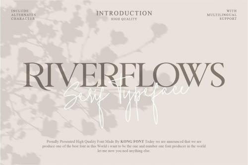 Riverflows Modern Serif Font 1